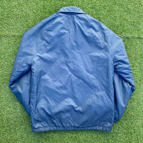 Men's 1970's Vintage Navy Blue Fleece Lined Coach's Jacket - Picture 5 of 5